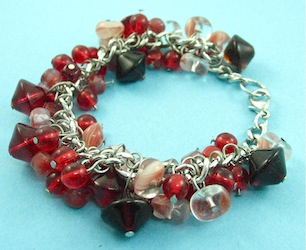  Red beads bracelet