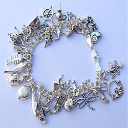 Sterling Silver Charm Bracelet 