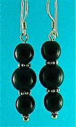 Black oynx earrings