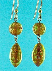 Gold drop earrings