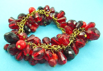 Red cha cha bracelet 