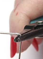 Eye pin right angle bend Eye pin right angle bend