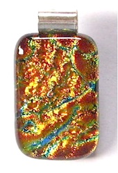 Dichroic Glass Fused Pendant  