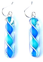 Zanfrico fused glass drop earrings