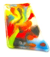 vivid powder fused glass