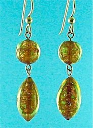 Gold drop earrings