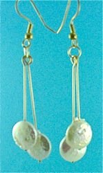 Pearl drop earrings