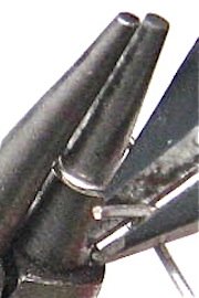 Cut excess wire with side cutters