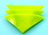fused art glass triangular brooch fused art glass triangular brooch